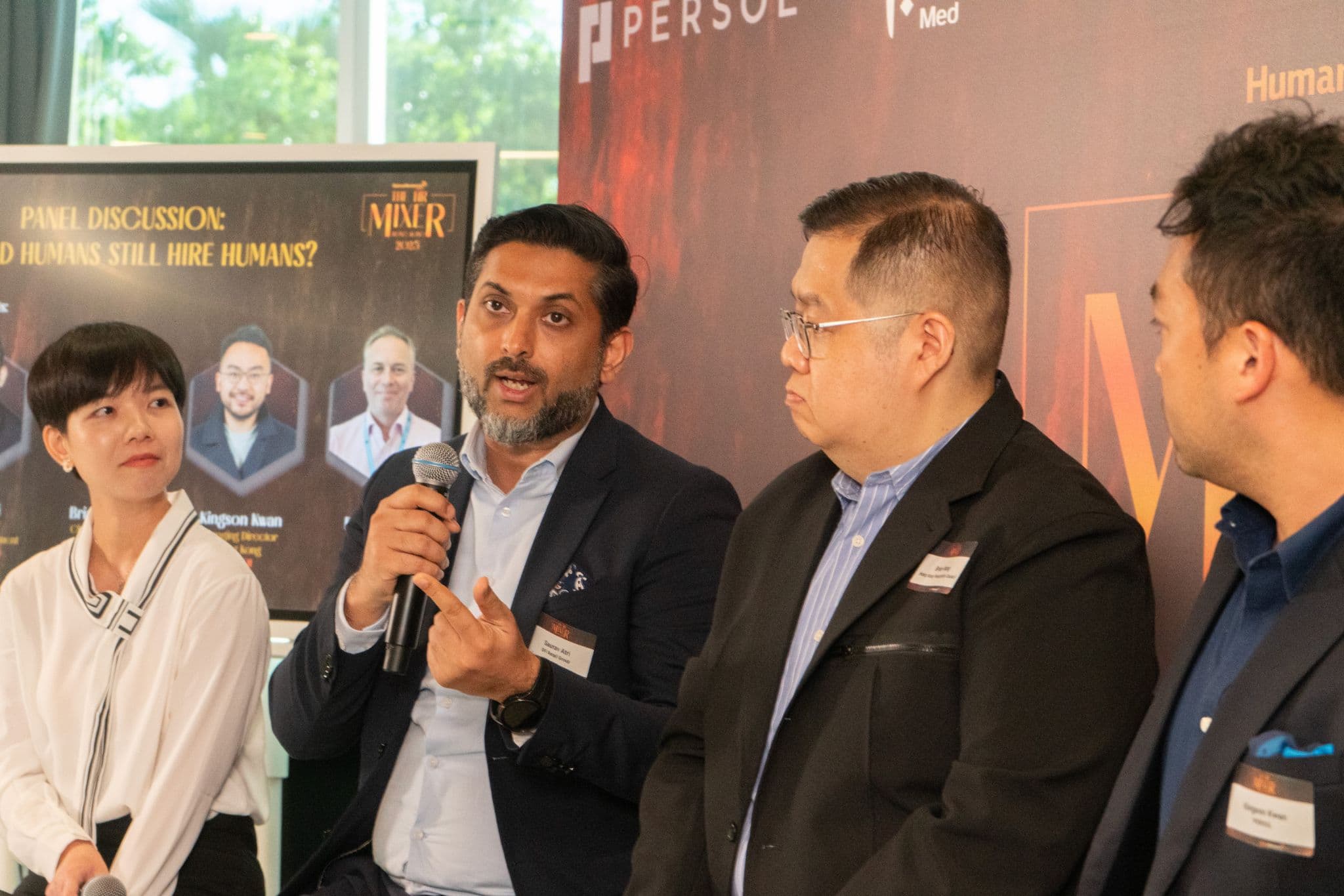 Panel discussion at the HR mixer
